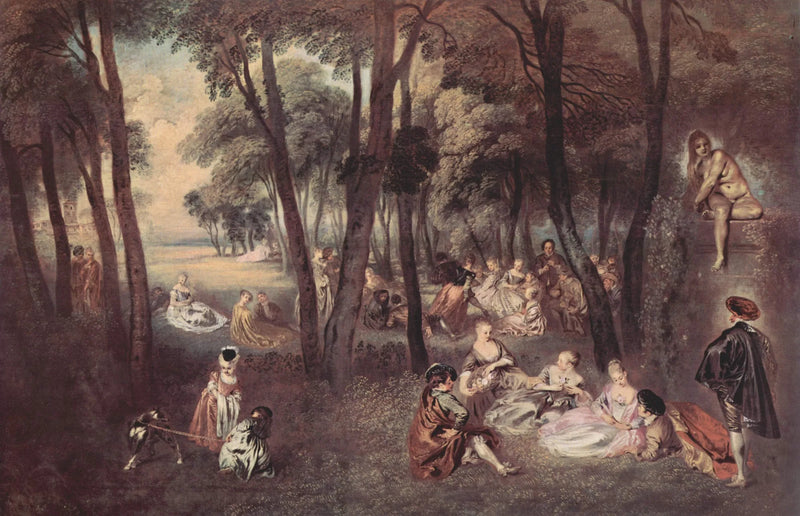 Entretenimientos campestres - Antoine Watteau