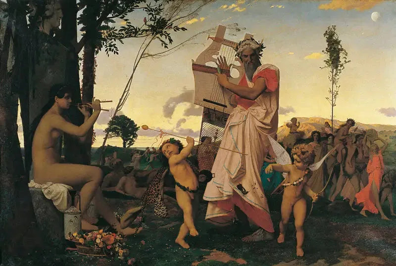 Anacreonte, Baco y el Amor - Jean-Léon Gérôme
