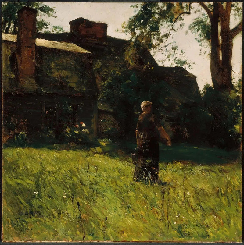 Antigua casa Fairbanks, Dedham, Massachusetts - Childe Hassam