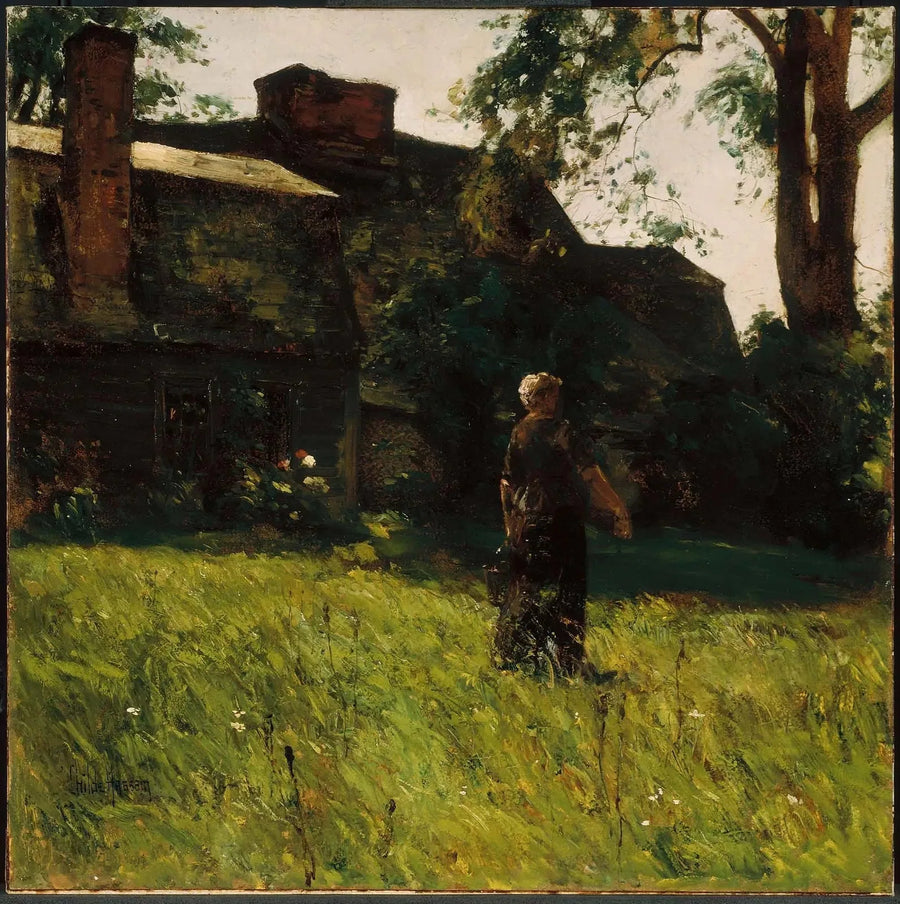 Antigua casa Fairbanks, Dedham, Massachusetts - Childe Hassam