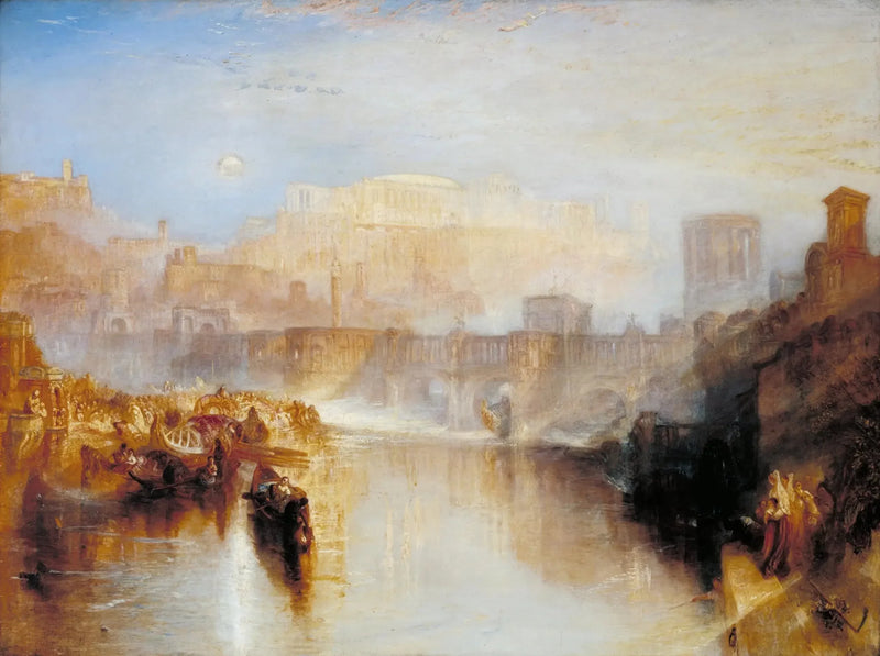 Roma antigua; Agripina desembarcando con las cenizas de Germánico - J. M. W. Turner