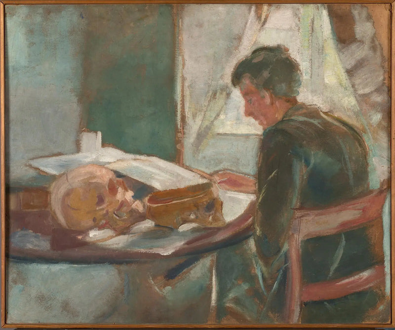 Andreas Munch estudiante en anatomía - Edvard Munch