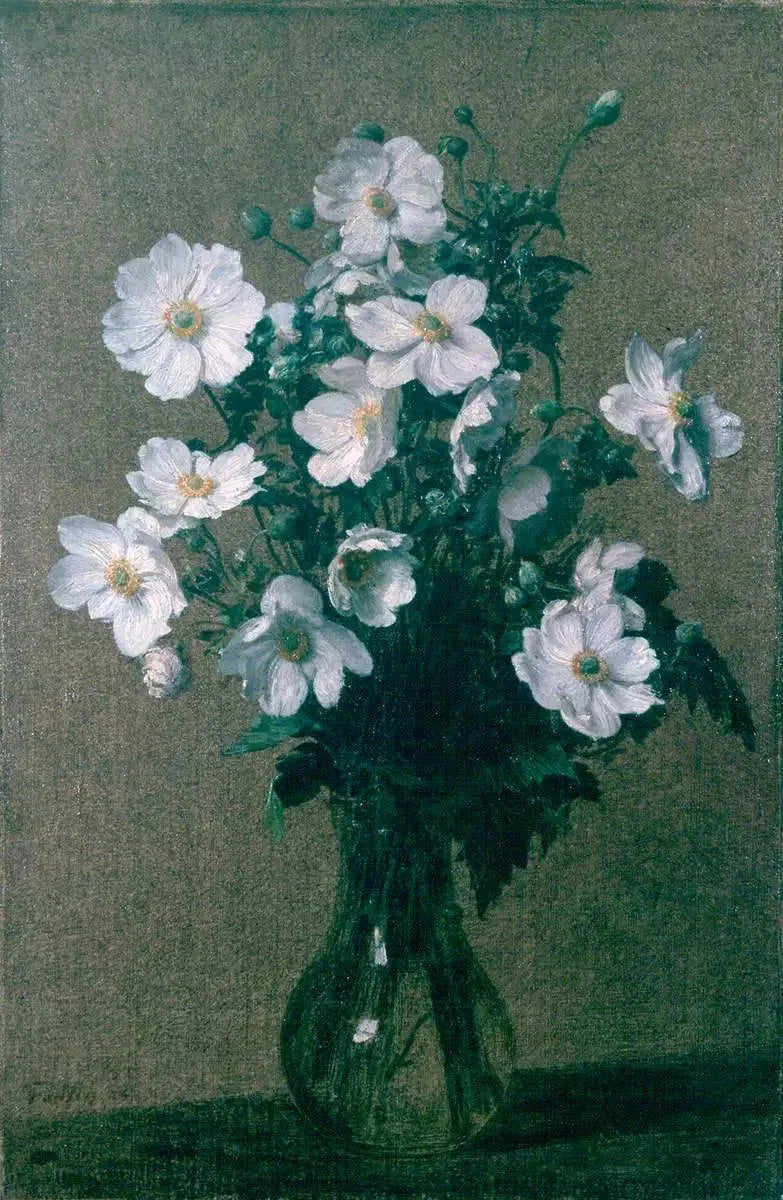 Anémonas de Japón - Henri Fantin-Latour