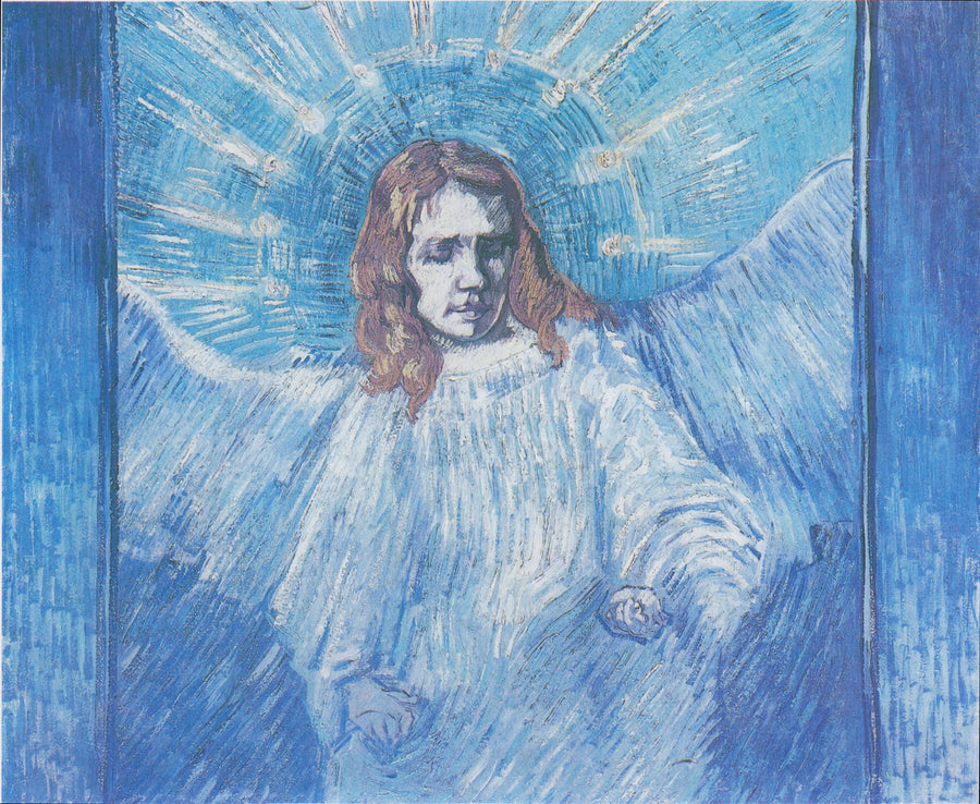 Media figura de ángel (según Rembrandt) - Vincent van Gogh