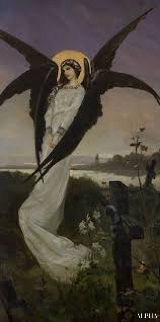 Ange de la tristesse - Wilhelm Kotarbińsk Reproductions de tableaux à la peinture à l’huile