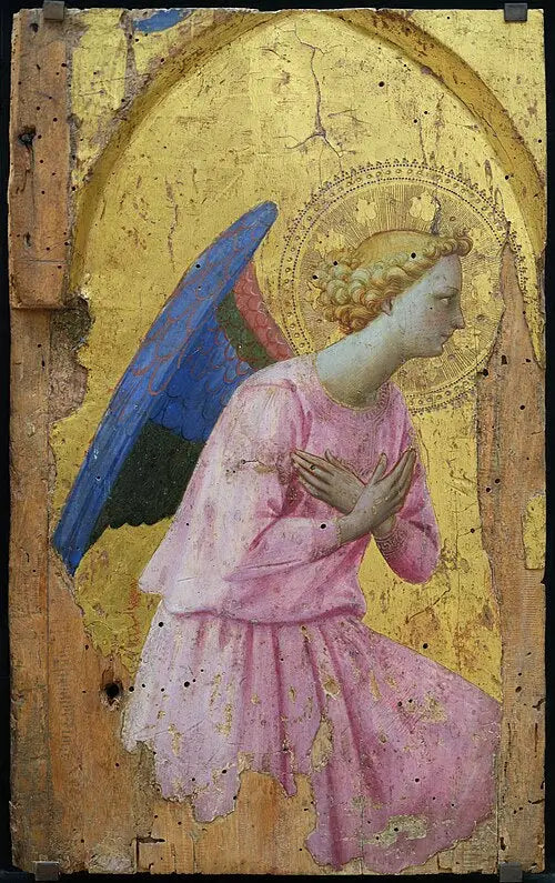 Ángel en adoración, mirando hacia la derecha - Fra Angelico