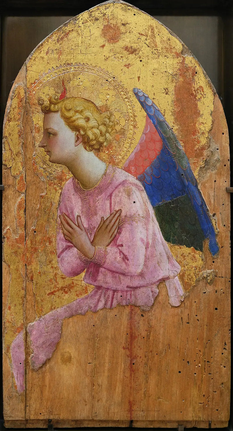 Ángel en adoración, mirando hacia la izquierda - Fra Angelico