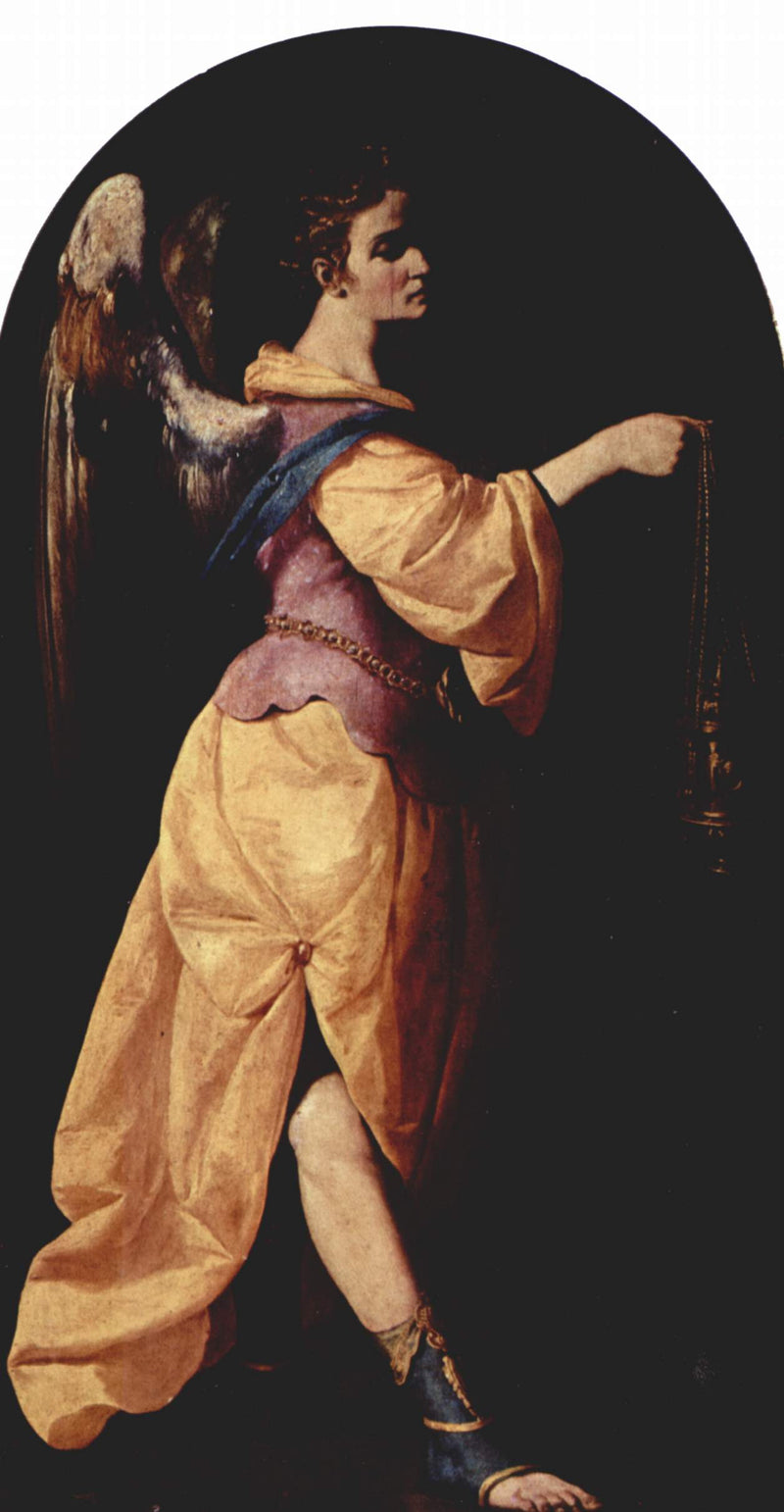 Ángel sosteniendo un incensario - Francisco de Zurbarrán