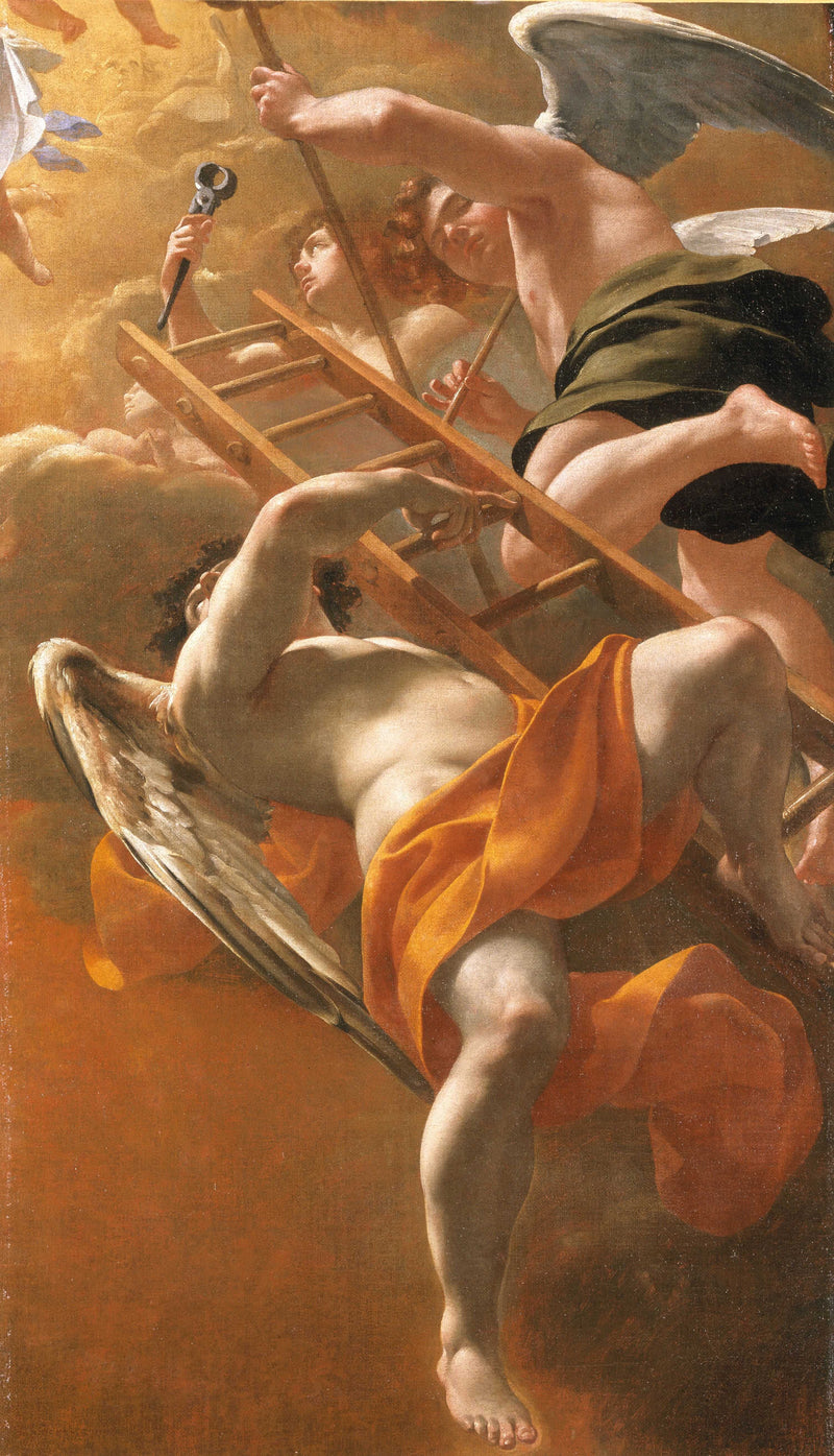 Ángeles llevando los instrumentos de la Pasión - Simon Vouet