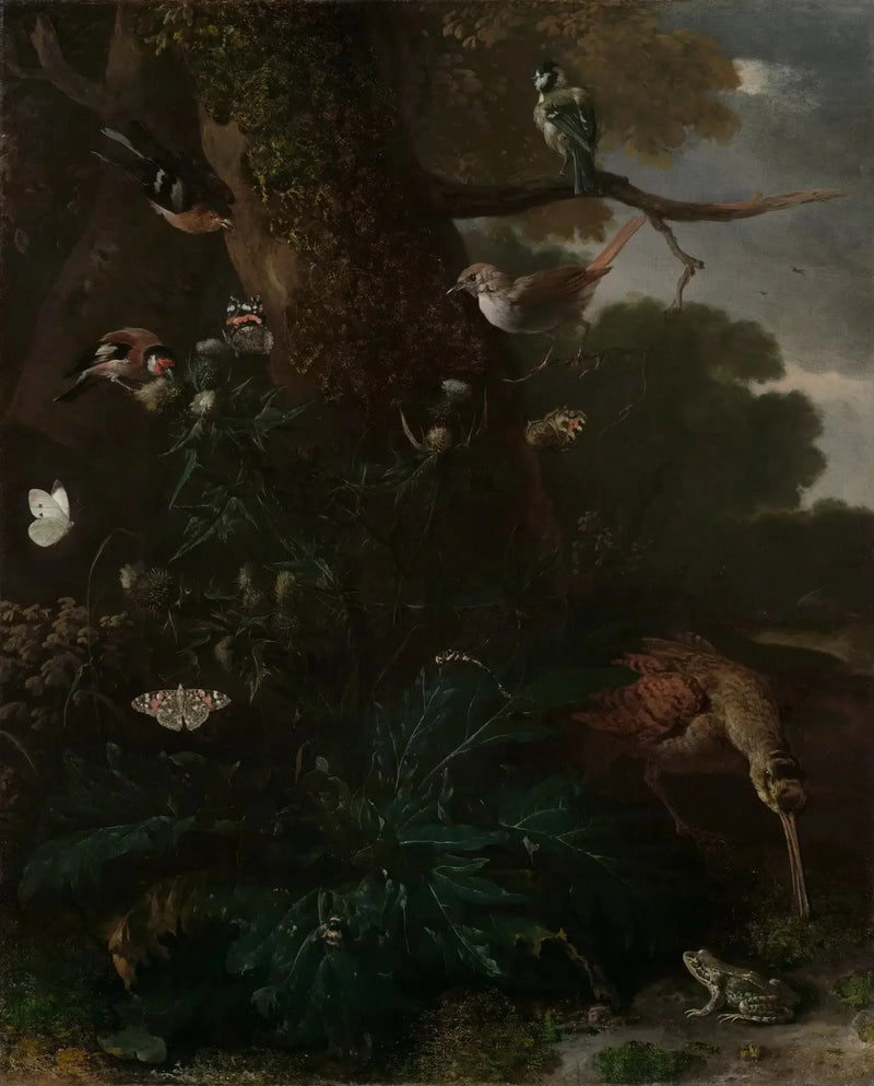 Animales y plantas del bosque - Melchior de Hondecoeter