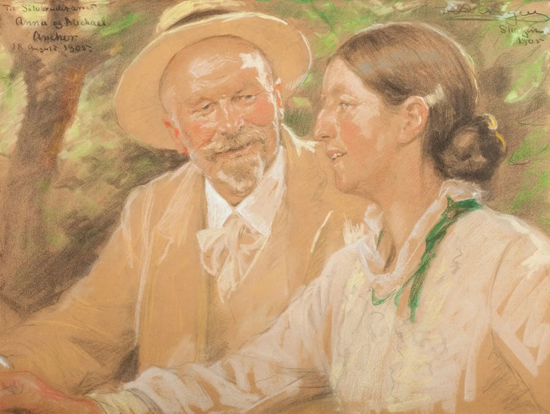 Anna y Michael Ancher en su boda de plata - Peder Severin Krøyer