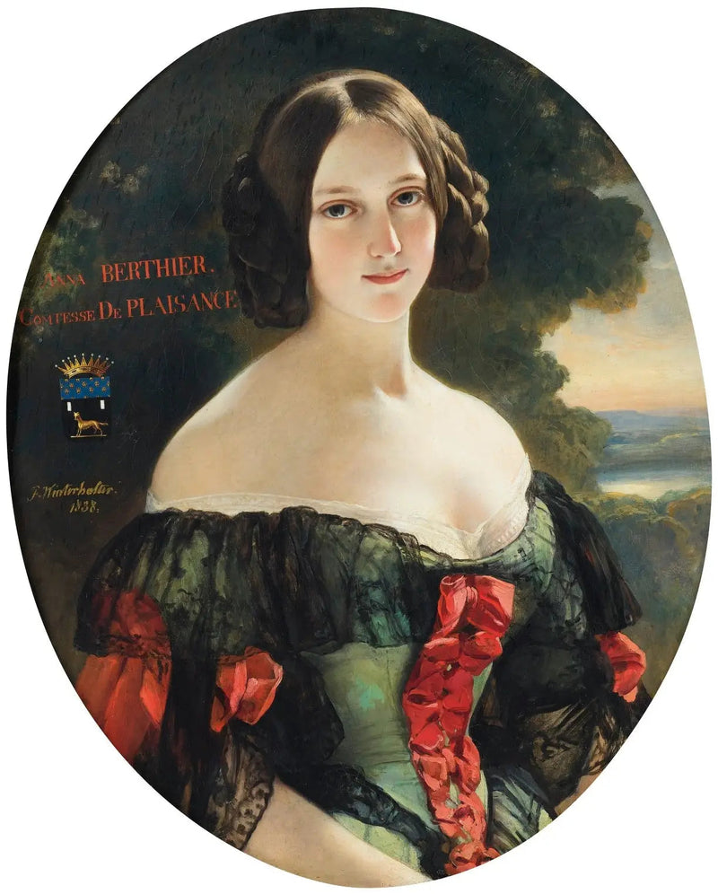 Anne, condesa de Plaisance (1815-1878), más tarde duquesa de Plaisance, nacida Mlle Bertier de Wagram - Franz Xaver Winterhalter