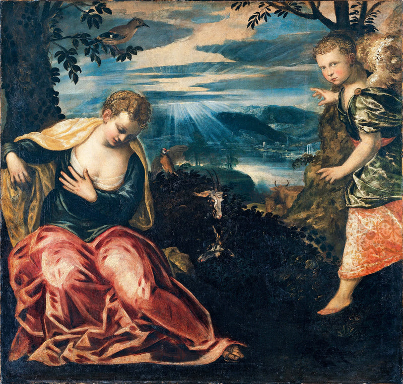 Anunciación a la mujer de Manoah - Jacopo Tintoretto