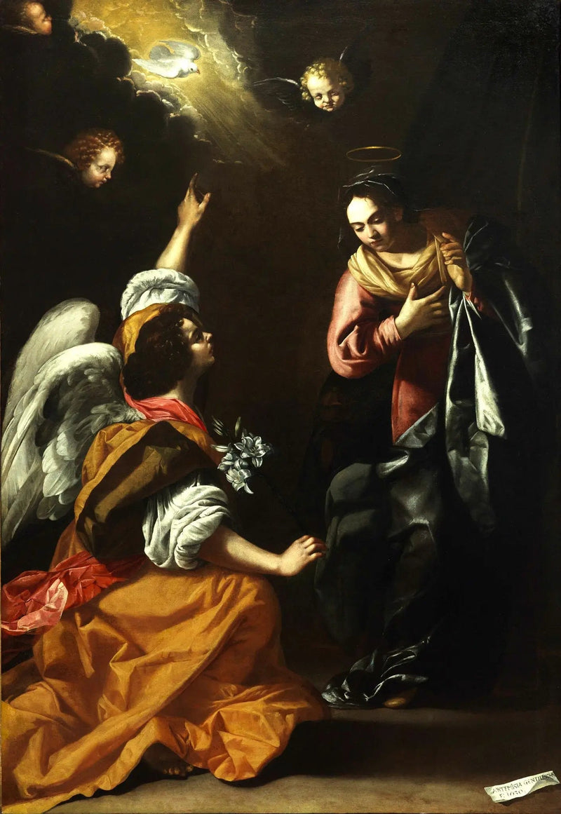 Anunciación - Artemisia Gentileschi