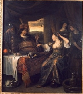 Antoine et Cléopâtre - Jan Steen image 1 reproduction réalisée par Alpha Reproduction