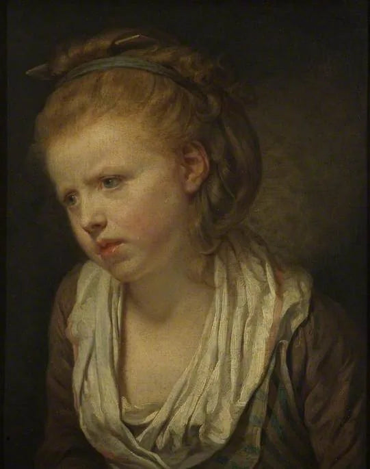 Ansiedad, Cabeza de una niña - Jean-Baptiste Greuze