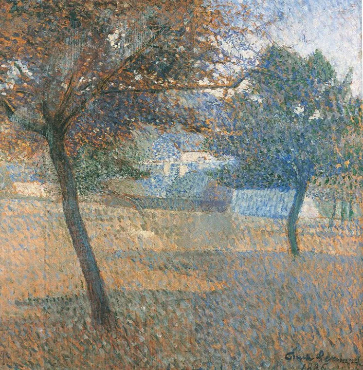 Agosto, huerto en Pont Aven - Émile Bernard