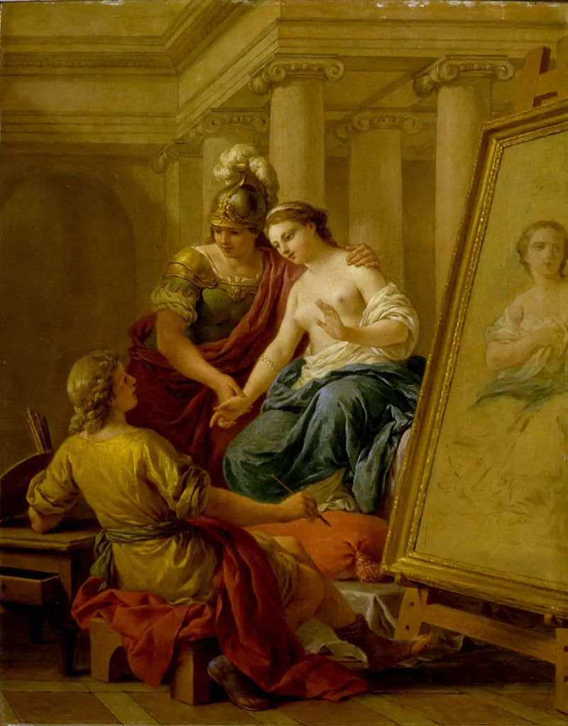Apelle enamorado de Campaspe - Louis Jean François Lagrenée