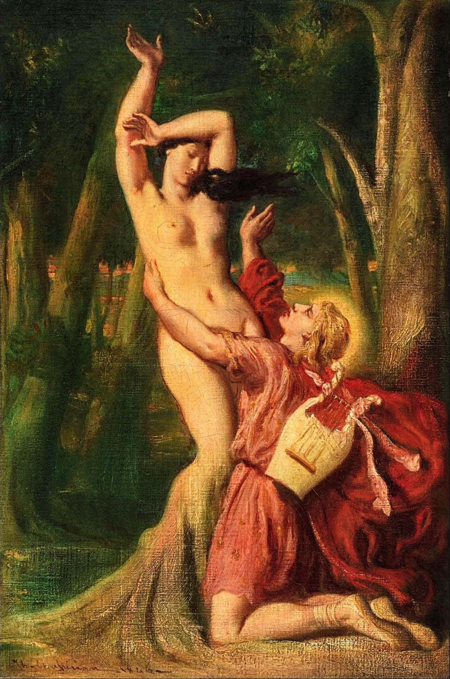 Apolo y Dafne - Théodore Chassériau