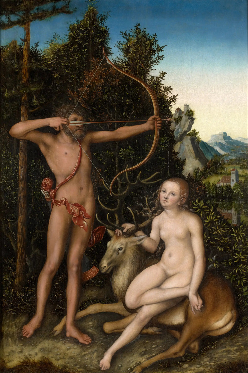 Apolo y Diana - Lucas Cranach el Viejo