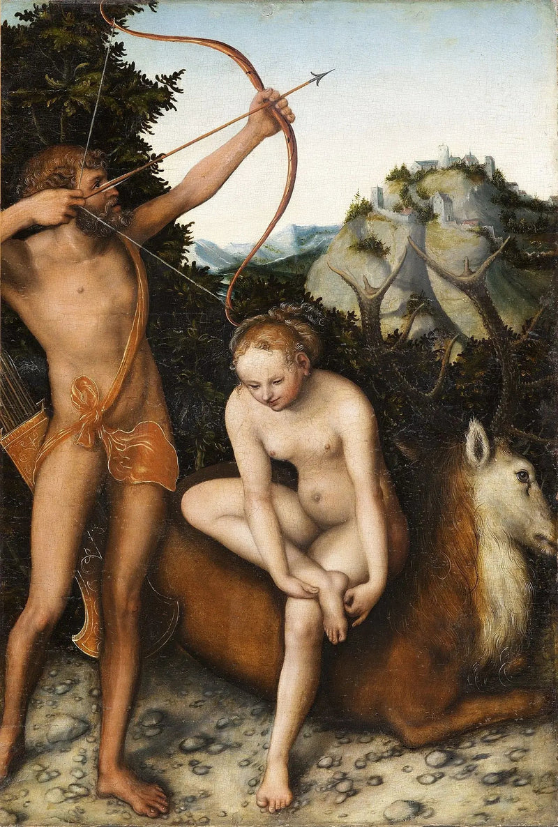 Apolo y Diana - Lucas Cranach el Viejo
