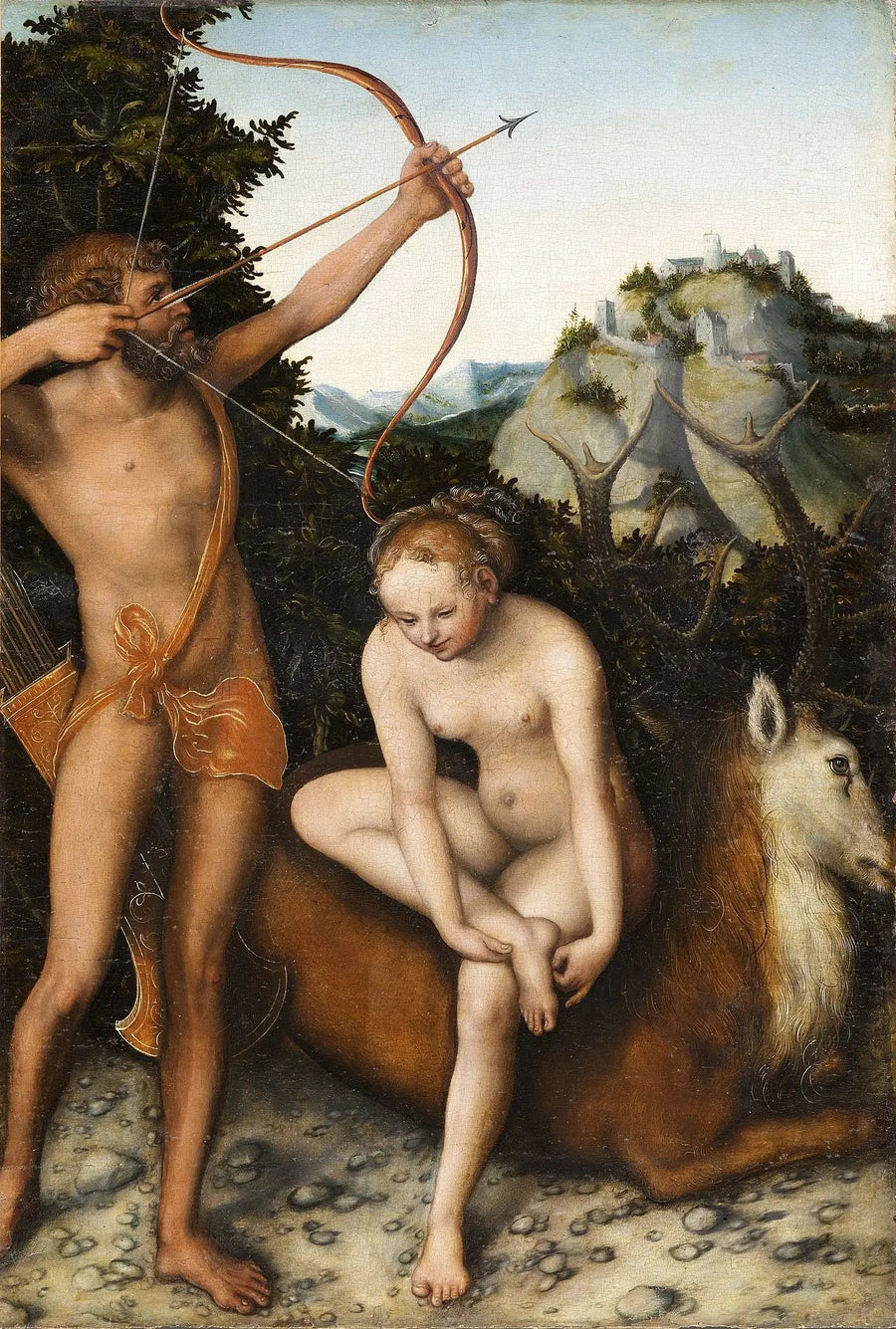 Apolo y Diana - Lucas Cranach el Viejo