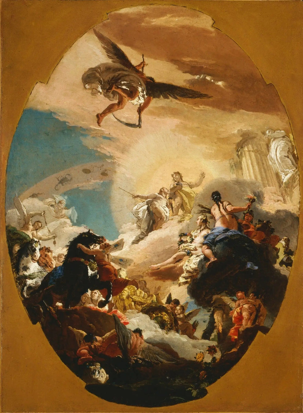 Apollon et Phaéton - Giovanni Battista Tiepolo image 1 reproduction artisanale de tableau