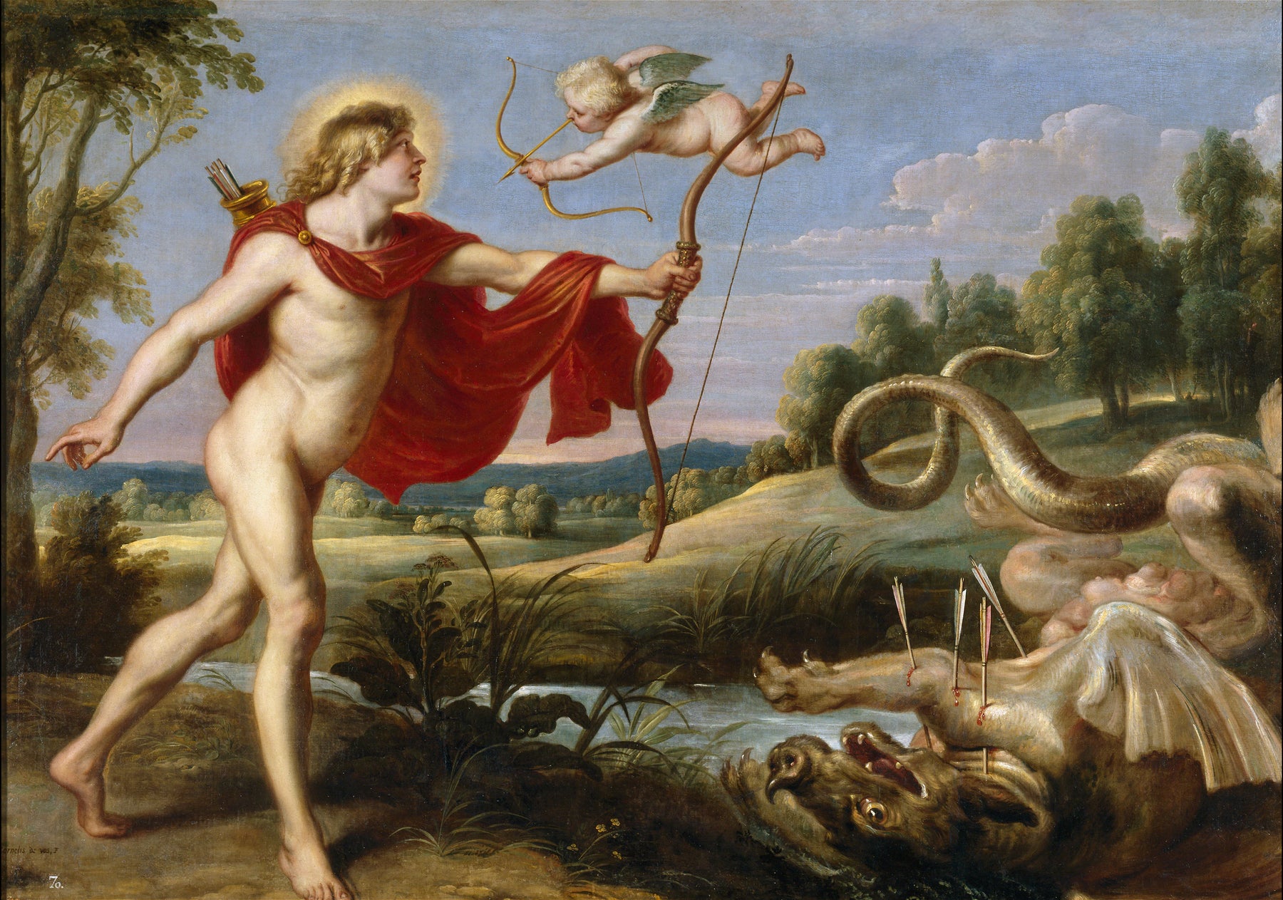 Apollon et Python - Cornelis de Vos
