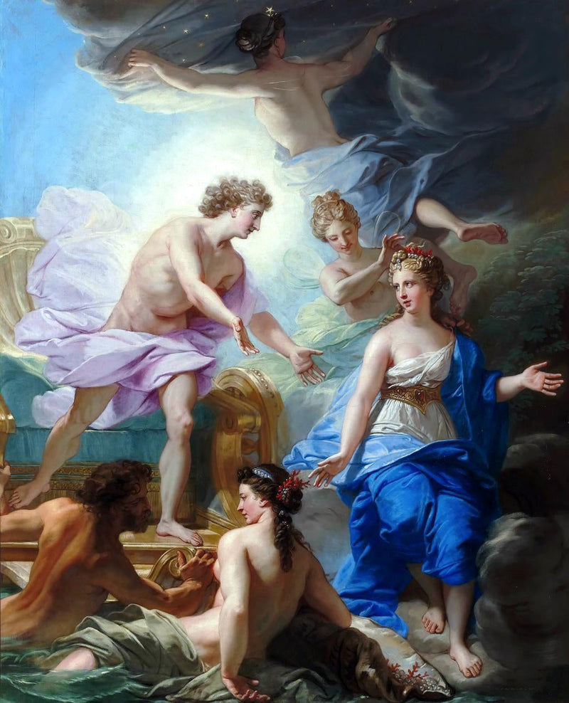 Apolo y Tetis - Jean-Baptiste Jouvenet