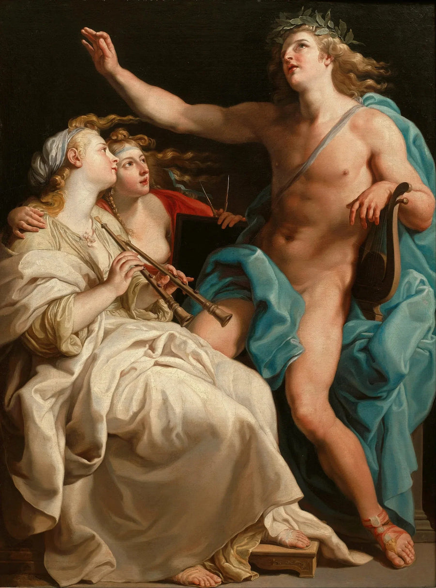 Apolo, Euterpe y Urania - Pompeo Batoni