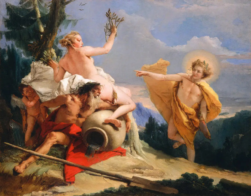 Apolo persiguiendo a Dafne - Giovanni Battista Tiepolo