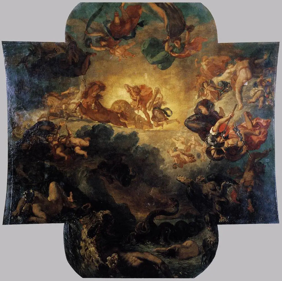 Apolo vencedor de la serpiente Pitón - Eugène Delacroix
