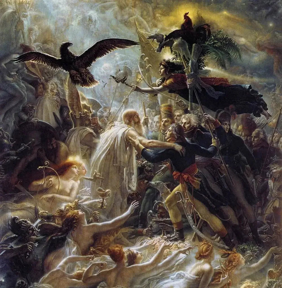 Apoteosis de los héroes franceses muertos por la patria durante la guerra de la libertad - Anne-Louis Girodet