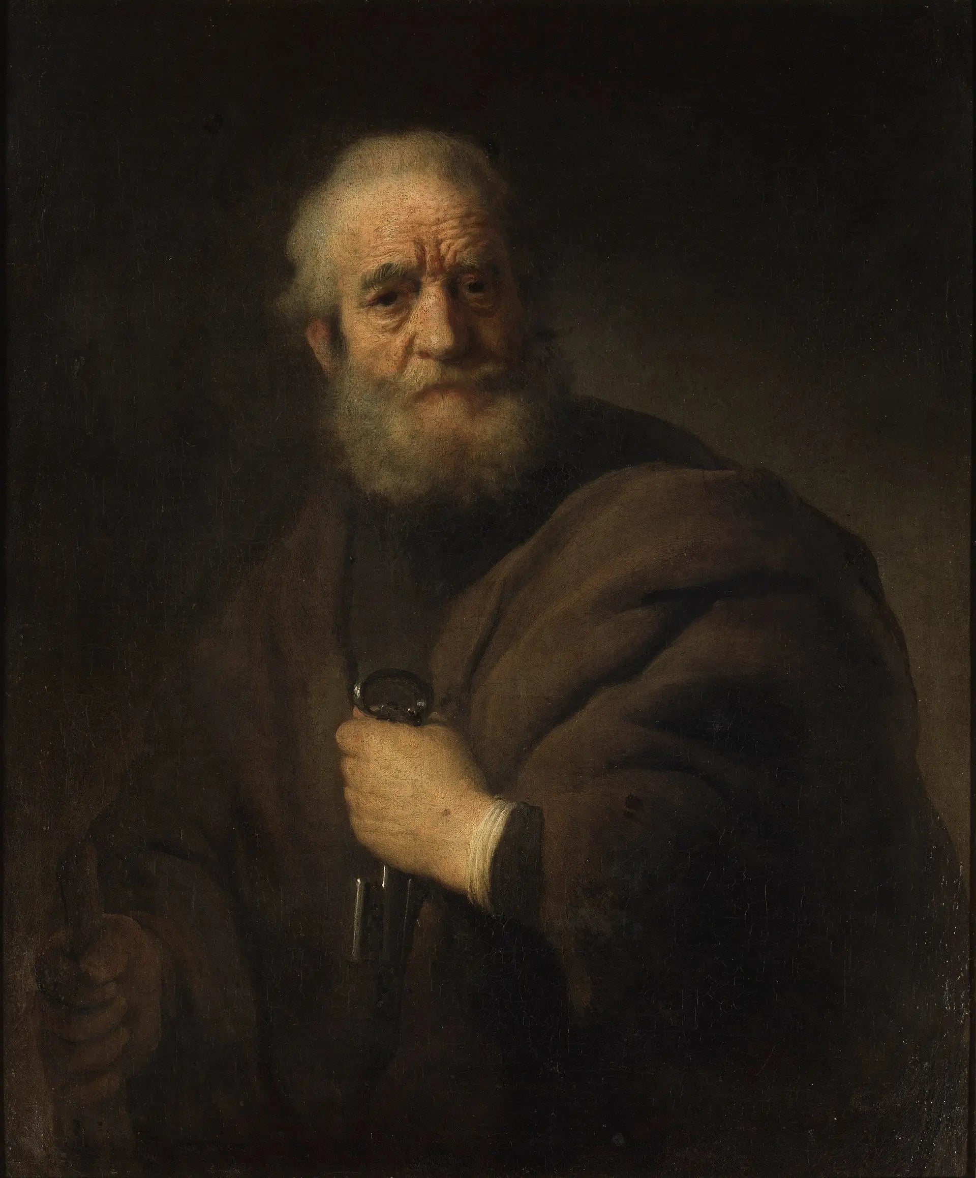 Apôtre Pierre - Rembrandt image 1 copie de tableau peinte à la main