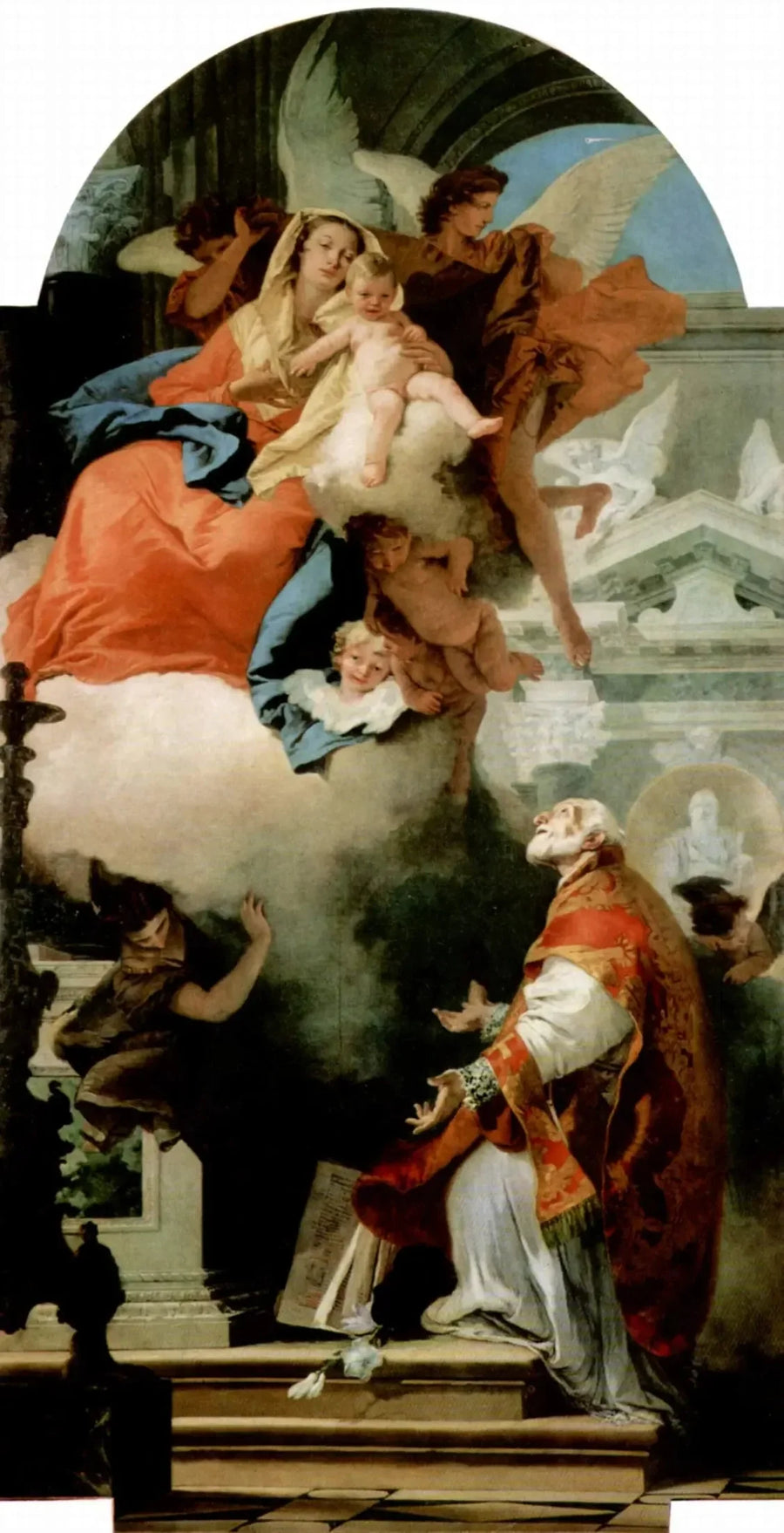 Aparición de la Virgen en San Filippo Neri - Giovanni Battista Tiepolo