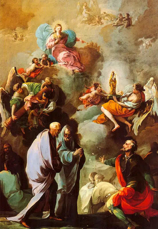 Aparición de la Virgen del Pilar a san Jacobo y a sus discípulos de Zaragoza - Francisco de Goya