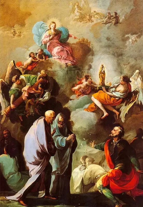 Aparición de la Virgen del Pilar a san Jacobo y a sus discípulos de Zaragoza - Francisco de Goya