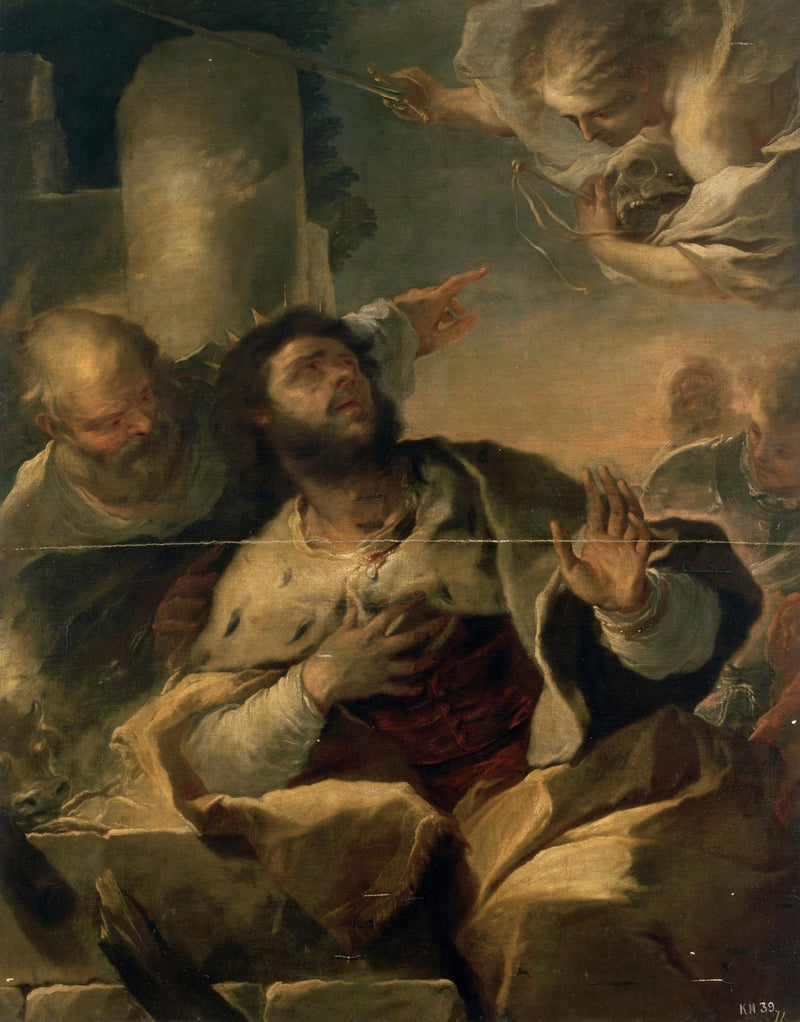 Aparición del ángel al rey David - Luca Giordano