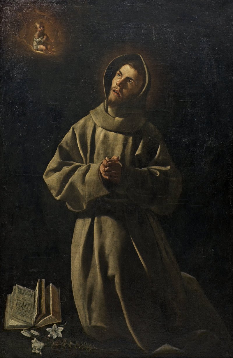 Aparición del Niño Jesús a San Antonio de Padua - Francisco de Zurbarán