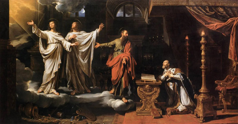 Aparición de San Gervasio y de San Protasio en San Ambrosio - Philippe de Champaigne