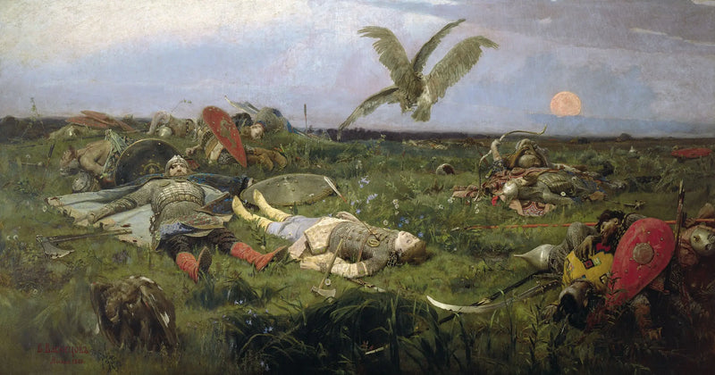 Después de la batalla del príncipe Igor - Viktor Vasnetsov