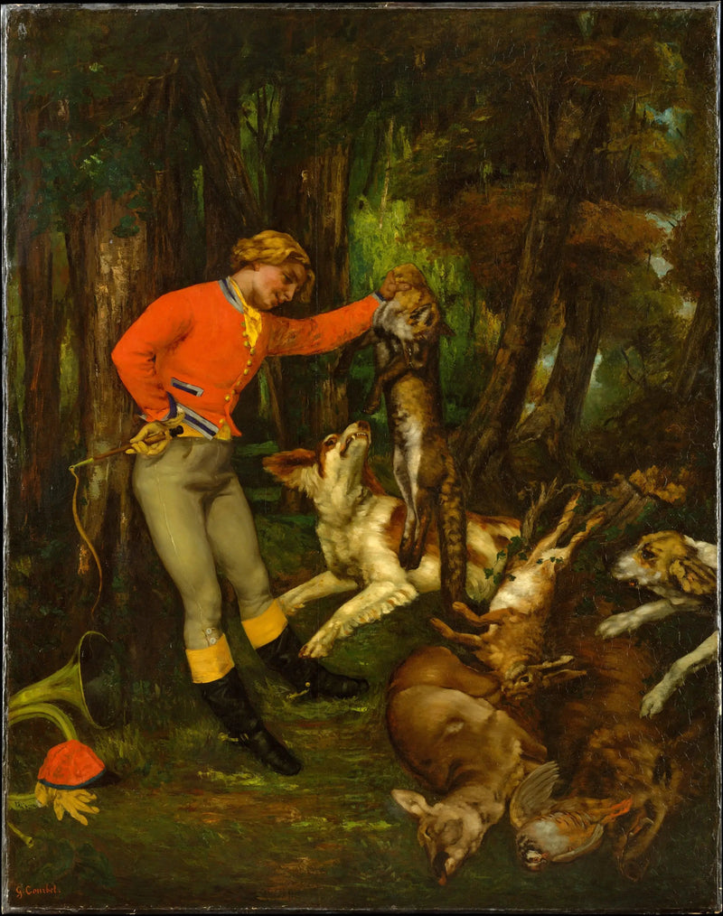 Después de la caza - Gustave Courbet