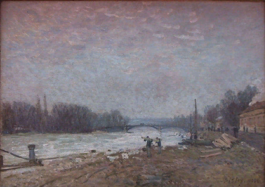 Después de la debacle, el Sena en el puente de Suresnes - Alfred Sisley