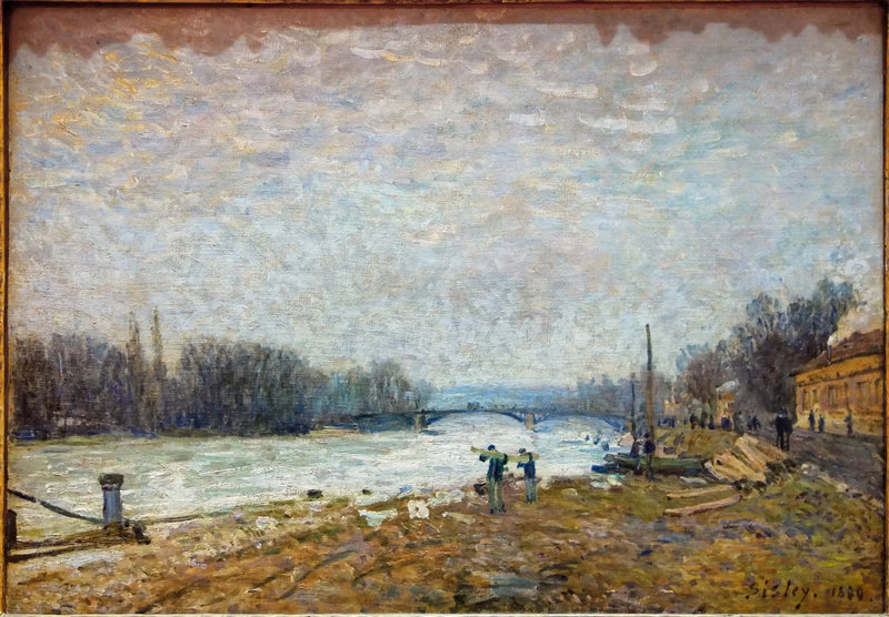 Después de la debacle, el Sena en el puente de Suresnes - Alfred Sisley