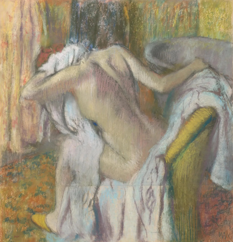 Después del baño, mujer secándose - Edgar Degas