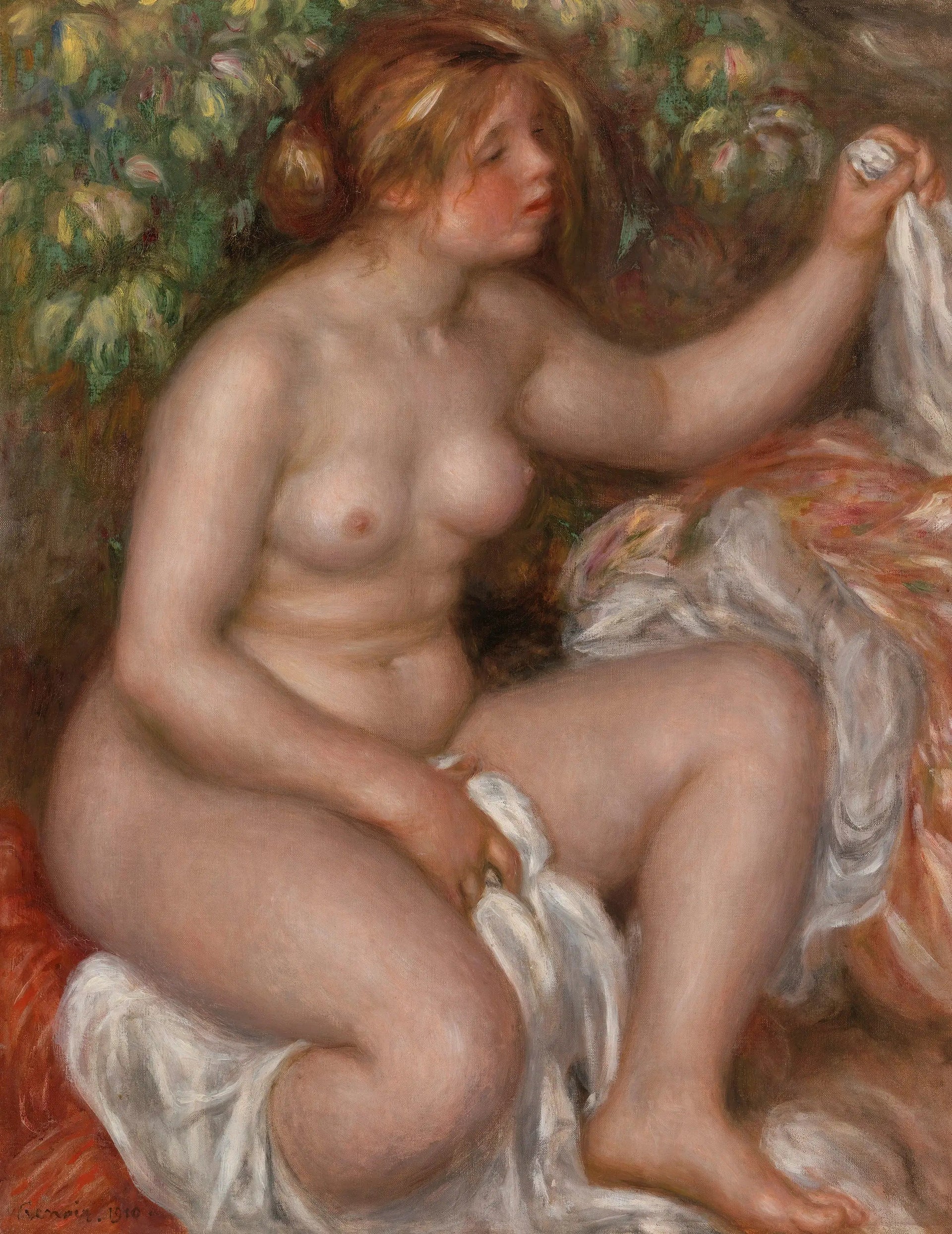 Après le bain (La Sortie du bain) - Pierre-Auguste Renoir image 1 reproduction réalisée par Alpha Reproduction