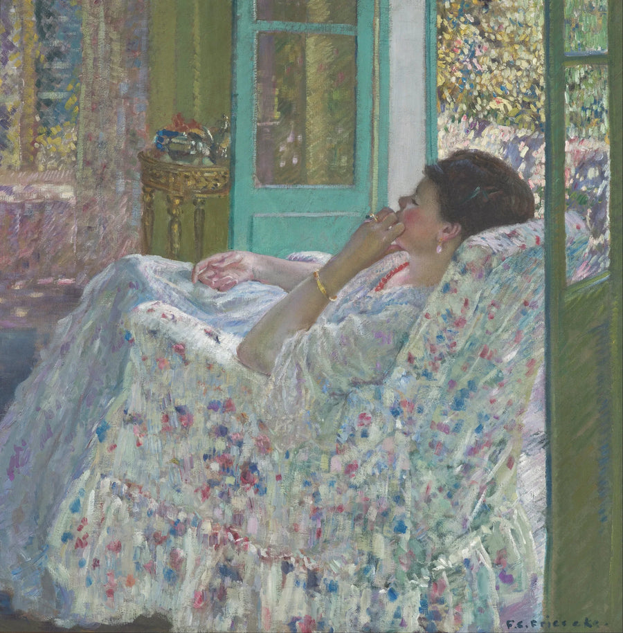 Tarde - Sala Amarilla - Frederick Carl Frieseke
