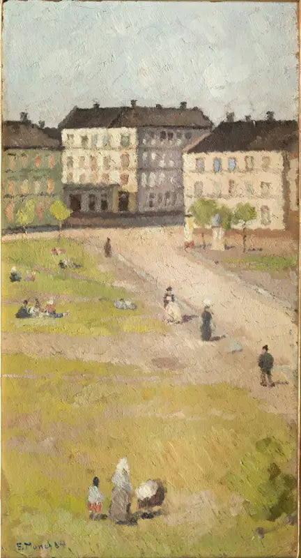 Tarde en la plaza Olaf Rye - Edvard Munch