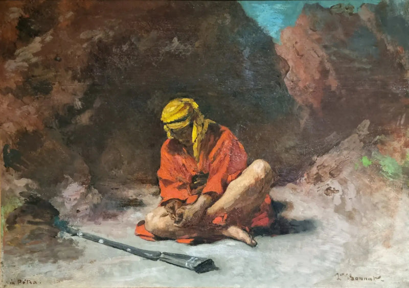 Árabe quitándose una espina del pie - Léon Bonnat