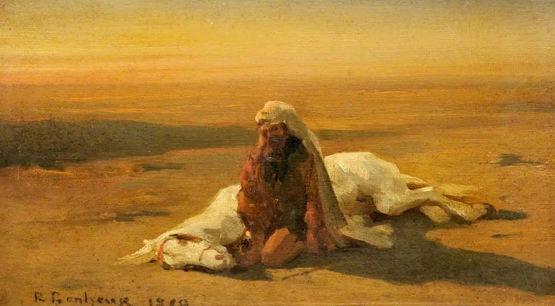 Árabe y un caballo muerto - Rosa Bonheur